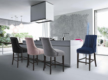Load image into Gallery viewer, Oxford Black Velvet Stool