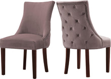 Load image into Gallery viewer, Hannah Pink Velvet Dining Chair