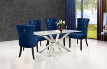 Load image into Gallery viewer, Nikki Navy Velvet Dining Chair