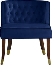 Load image into Gallery viewer, Perry Navy Velvet Dining Chair