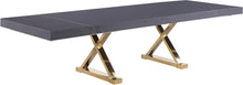 Load image into Gallery viewer, Excel Grey Oak Veneer Lacquer Extendable Dining Table (3 Boxes)