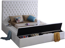 Load image into Gallery viewer, Bliss White Velvet Queen Bed (3 Boxes)