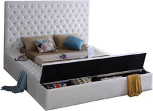 Load image into Gallery viewer, Bliss White Velvet King Bed (3 Boxes)