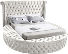 Load image into Gallery viewer, Luxus Cream Velvet King Bed (3 Boxes)