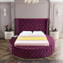 Load image into Gallery viewer, Luxus Purple Velvet King Bed