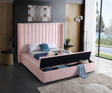 Load image into Gallery viewer, Kiki Pink Velvet King Bed (3 Boxes)