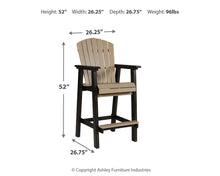 Load image into Gallery viewer, Fairen Trail Barstool (Set of 2)