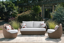 Load image into Gallery viewer, Double Point Outdoor Loveseat/2 Swivel Chairs (Set of 3)