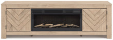 Load image into Gallery viewer, Cayboni 71" TV Stand with Electric Fireplace