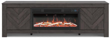 Load image into Gallery viewer, Cayboni 71" TV Stand with Electric Fireplace