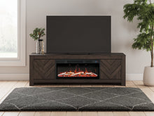 Load image into Gallery viewer, Cayboni 71" TV Stand with Electric Fireplace