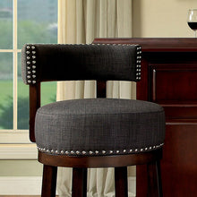 Load image into Gallery viewer, LYNSEY Dark Oak/Gray 24" Bar Stool