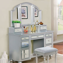 Load image into Gallery viewer, TRACY Silver Vanity w/ Stool