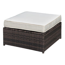 Load image into Gallery viewer, Ilona Brown/Beige Ottoman
