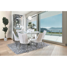 Load image into Gallery viewer, Izzy Silver/White Side Chair, White (2/CTN)