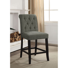 Load image into Gallery viewer, Izzy Gray/Antique Black Counter Ht. Chair, Gray (2/CTN)