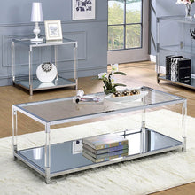 Load image into Gallery viewer, Ludvig Chrome/Clear Coffee Table
