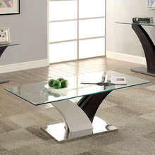 Load image into Gallery viewer, SLOANE White/Dark Gray/Chrome Coffee Table