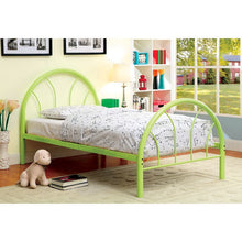 Load image into Gallery viewer, Rainbow Full Bed Black, White, Silver, Black, & Green