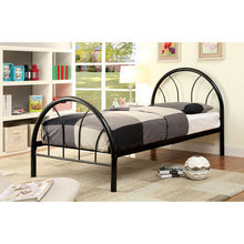 Load image into Gallery viewer, Rainbow Full Bed Black, White, Silver, Black, & Green