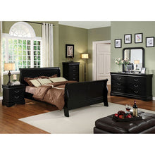 Load image into Gallery viewer, Louis Philippe Cal.King Bed Black