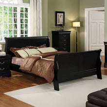Load image into Gallery viewer, Louis Philippe Cal.King Bed Black