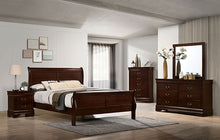 Load image into Gallery viewer, Louis Philippe E.King Bed Black, Cherry, & Gray