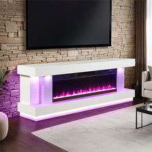 Load image into Gallery viewer, Peseux 71" TV Stand w/ Electric Fire Place