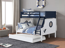Load image into Gallery viewer, Nautia Twin/Full Bunk Bed Black & White
