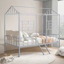 Load image into Gallery viewer, Rhonda Twin Loft Bed White, Silver, & Black