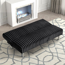 Load image into Gallery viewer, Hinwil Futon Sofa Bed Pink, Beige Grey, & Black