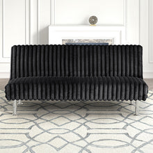 Load image into Gallery viewer, Hinwil Futon Sofa Bed Pink, Beige Grey, & Black