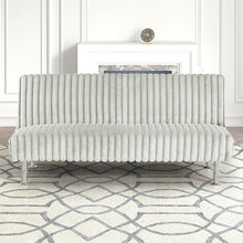 Load image into Gallery viewer, Hinwil Futon Sofa Bed Pink, Beige Grey, & Black