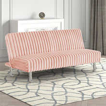 Load image into Gallery viewer, Hinwil Futon Sofa Bed Pink, Beige Grey, & Black