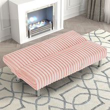 Load image into Gallery viewer, Hinwil Futon Sofa Bed Pink, Beige Grey, & Black