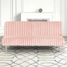 Load image into Gallery viewer, Hinwil Futon Sofa Bed Pink, Beige Grey, & Black