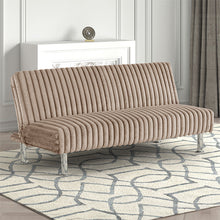 Load image into Gallery viewer, Hinwil Futon Sofa Bed Pink, Beige Grey, & Black
