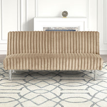 Load image into Gallery viewer, Hinwil Futon Sofa Bed Pink, Beige Grey, & Black