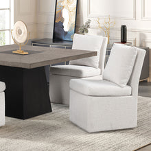 Load image into Gallery viewer, Broager 5 Pc Dining Table Set (White Swivel Chairs)
