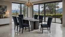 Load image into Gallery viewer, Selsey Dining Table, Black Stone Top