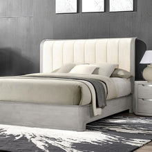 Load image into Gallery viewer, Osterley Queen & E.King Bed Grey & Black