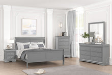 Load image into Gallery viewer, Louis Philippe Full, Twin, Full, & King Bed Black, Grey, Brown & White