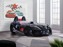 Load image into Gallery viewer, Trackster Bed White, Red,, Black, & Blue