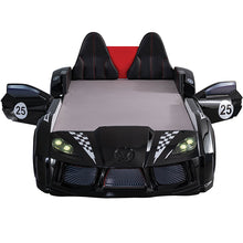 Load image into Gallery viewer, Trackster Bed White, Red,, Black, & Blue