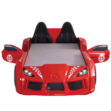 Load image into Gallery viewer, Trackster Bed White, Red,, Black, & Blue