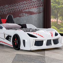 Load image into Gallery viewer, Trackster Bed White, Red,, Black, & Blue