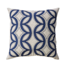 Load image into Gallery viewer, Teri Natural/Indigo 20" X 20" Pillow, Natural & Indigo (2/CTN)