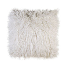 Load image into Gallery viewer, Sheri White 20" X 20" Pillow, Shaggy White (2/CTN)