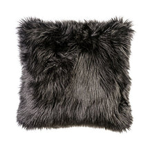 Load image into Gallery viewer, Jet Black 20" X 20" Pillow, Fur Black (2/CTN)