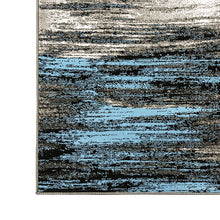 Load image into Gallery viewer, Sivas Area Rug Black and Blue